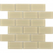 Мозаика глянцевая Impressioni Mattoni Crema (5x10) 30x30 8мм  бежевый LeeDo