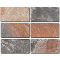 Керамическая плитка матовая Slate PT02989 Mix 30x15 9мм  белый Mainzu