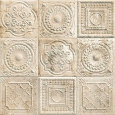 Декор глянцевая Tin-Tile Rusty Cream 20x20 9мм  бежевый Mainzu