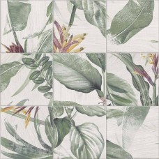 Декор матовая Bottega PT03341 Decor Spring Leaves 20x20 9мм  серый Mainzu