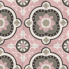 Декор матовая Nostalgy Deco Barcelona Rose 20x20 8мм  розовый Mainzu