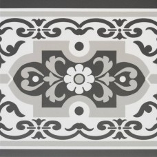 Керамогранит матовая Normandy Cenefa Black 20x20 8мм  многоцветный Mainzu