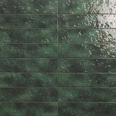 Керамическая плитка глянцевая Amalfi PT03807 Cipresso 30x8 8мм  зеленый Mainzu