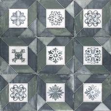 Декор матовая Elegance PT03968 Deco Blu Green 20x20 8.3мм  зеленый Mainzu