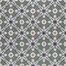 Декор матовая Elegance PT03964 Retro 20x20 8.3мм  зеленый Mainzu