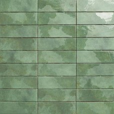 Керамическая плитка глянцевая Korfu PT03978 Green 20x7 7.3мм зеленый Mainzu Керамическая плитка глянцевая Korfu PT03978 Green 20x7 7.3мм зеленый Mainzu