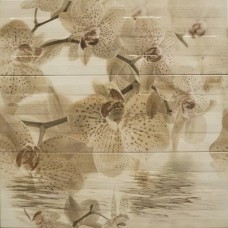 Панно глянцевая Paris Composicion Orchid Beige 75x75 9мм  серый Mallol