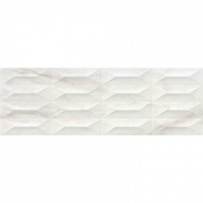 Керамическая плитка глянцевая Marbleplay M4PC White Str. Gem 3D 90x30 10мм  белый Marazzi Italy