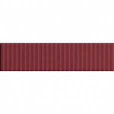 Керамическая плитка матовая Biscuit 4101159 Strip Bordeaux 20x5 8мм  бордовый 41ZERO42