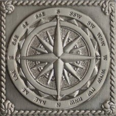 Вставка сатинированная Декоративные вставки MNL000010 Windrose Satined silver 5x5 серебряный Moneli