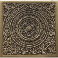 Вставка сатинированная Декоративные вставки MNL000007 Rosal Satined brass 6x6 бронзовый Moneli