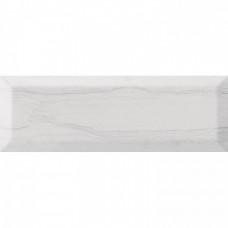 Керамическая плитка глянцевая Laguna Blanco Brillo Bisel 30x10 9мм  белый Monopole