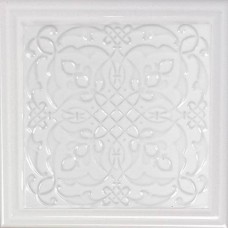 Декор глянцевая Armonia B Blanco 15x15 9мм  белый Monopole