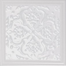 Декор глянцевая Armonia C Blanco 15x15 9мм белый Monopole Декор глянцевая Armonia C Blanco 15x15 9мм белый Monopole