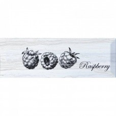 Декор глянцевая Fruit Decor Laguna Raspberry 30x10 9мм  белый Monopole