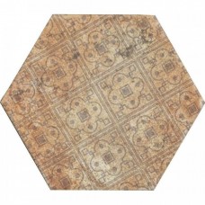 Декор матовая Pompeia Decor Mix Marron 24x20 8мм  коричневый Monopole