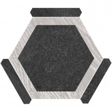 Керамогранит матовая Avant Oregon Grafito Gris 25x22 8мм  черный Monopole