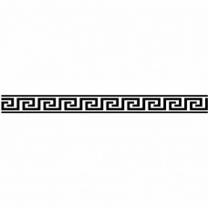 Бордюр глянцевая Veneto L-776 Greca 60x6 9мм  черный MYR Ceramica