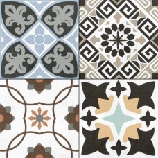 Керамогранит матовая Hidraulicos Lys Mix Pre 45x45 многоцветный Navarti