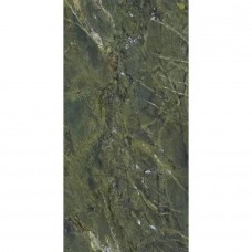 Керамогранит лаппатированная Ultra Marmi UM6L157637 Verde Karzai Luc Shiny 150x75 6мм  зеленый Ariostea