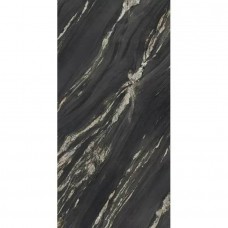 Керамогранит глянцевая Ultra Marmi UM6SK157674 Tropical Black Levigato Silk 150x75 6мм  черный Ariostea