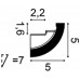 Карниз для скрытой подсветки C362 ЗАВИТОК/CURVE 200x5x5см