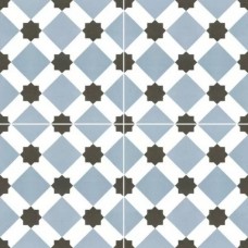 Керамогранит сатинированная Chic NKR_CH_HO_BLU_DP Howard Blue Pre-Cut Satin 45x45 9мм  голубой Niceker