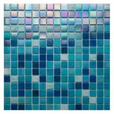 Мозаика глянцевая Classic JC 718 Parad Blue 33x33 10мм  бирюзовый Orro Mosaic