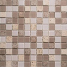 Мозаика глянцевая Glasstone Capri 30x30 10мм  белый Orro Mosaic