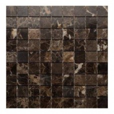 Мозаика полированная Stone Emperador Dark Pol. (3x3) 31x31 7мм  коричневый Orro Mosaic