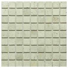 Мозаика матовая Stone Travertine Classic Tum. (3x3) 31x31 7мм  бежевый Orro Mosaic