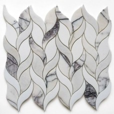 Мозаика глянцевая Stone Lumina Art 34x29 10мм  серый Orro Mosaic