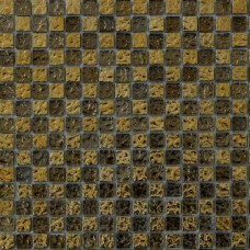 Мозаика матовая Glass Golden Reef 30x30 4мм  золотой Orro Mosaic