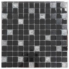 Мозаика глянцевая Glass Vesta Black 30x30 10мм черный Orro Mosaic Мозаика глянцевая Glass Vesta Black 30x30 10мм черный Orro Mosaic