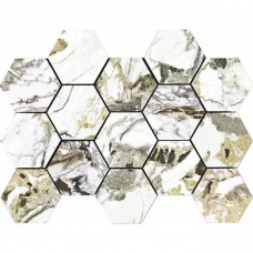 Мозаика полированная Cromat Lux Grotta 086.297.0032.09099 Malla Hex 33x23 9мм белый Pamesa Мозаика полированная Cromat Lux Grotta 086.297.0032.09099 Malla Hex 33x23 9мм белый Pamesa