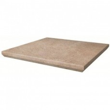 Ступень клинкерная плитка матовая Scandiano Угловой Ochra Kapinos Stopnica Narozna 33x33 11мм  коричневый Paradyz