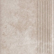 Ступень клинкерная плитка матовая Viano Beige Stopnica Prosta 30x30 11мм  бежевый Paradyz