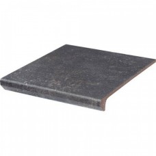 Ступень клинкерная плитка матовая Viano Antracite Kapinos Stopnica 33x30 11мм  серый Paradyz