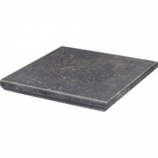 Ступень клинкерная плитка матовая Viano Antracite Kapinos Stopnica Narozna Угловая 33x33 11мм  серый Paradyz