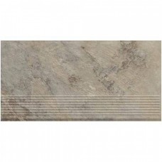 Ступень клинкерная плитка матовая Ardis Light Stopnica Prosta Struktura Mat 60x30 8.5мм  бежевый Paradyz