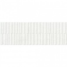 Керамическая плитка матовая Manhattan White Wavy SP/33.3X100/R 100x33 8.6мм  белый Peronda