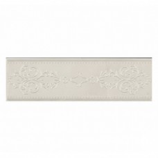 Бордюр глянцевая Crystal Marble 826 Frise Onyx 30x10 12мм  белый Piemme Valentino