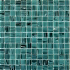 Мозаика матовая Стеклянная мозаика PIX130 (2.3x2.3) 33x33 4мм  бирюзовый Pixel Mosaic