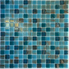 Мозаика глянцевая PIX108 Стекло (2x2) 32x32 4мм  бирюзовый Pixel Mosaic