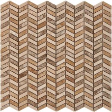 Мозаика полированная Мрамор PIX289 (2.7x1) 31x30 8мм  бежевый Pixel Mosaic