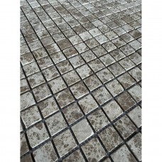 Мозаика матовая Мрамор PIX802 Light Emperador (2.3x2.3) 31x31 6мм  коричневый Pixel Mosaic