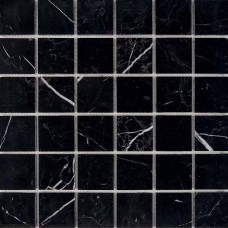 Мозаика полированная Мрамор PIX246 (4.8x4.8) 31x31 6мм  черный Pixel Mosaic