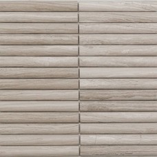 Мозаика матовая Венеция PIX348 White Wooden Convex (2x15.1) 31x30 12мм  бежевый Pixel Mosaic