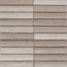 Мозаика матовая Венеция PIX347 White Wooden Concave (3x15.1) 32x31 12мм  бежевый Pixel Mosaic