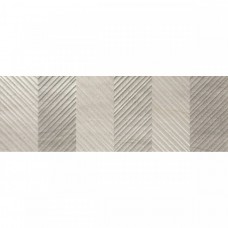 Керамическая плитка матовая 9542 Sakai Silver Relieve Hiroki 90x30 9мм  серый Porcelanite Dos